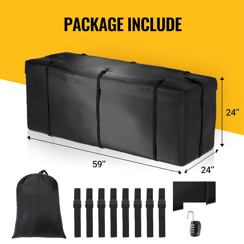 BowLift | Hitch Device Cargo Bag Lock Waterproof Soft Shell, Including 8 Reinforcement Belts, Suitable For All SUV Belt Hitch Device Cargo Basket