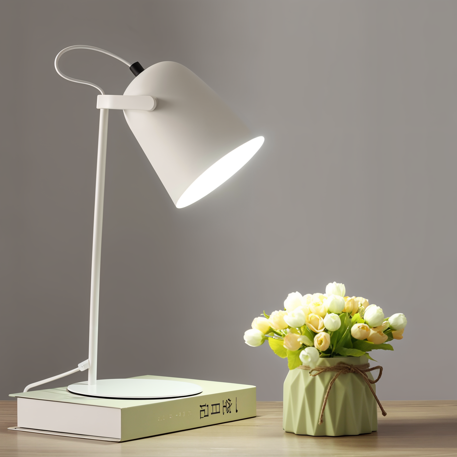 BowLift | Macaron – Adjustable Nordic Table Lamp for a Stylish Office