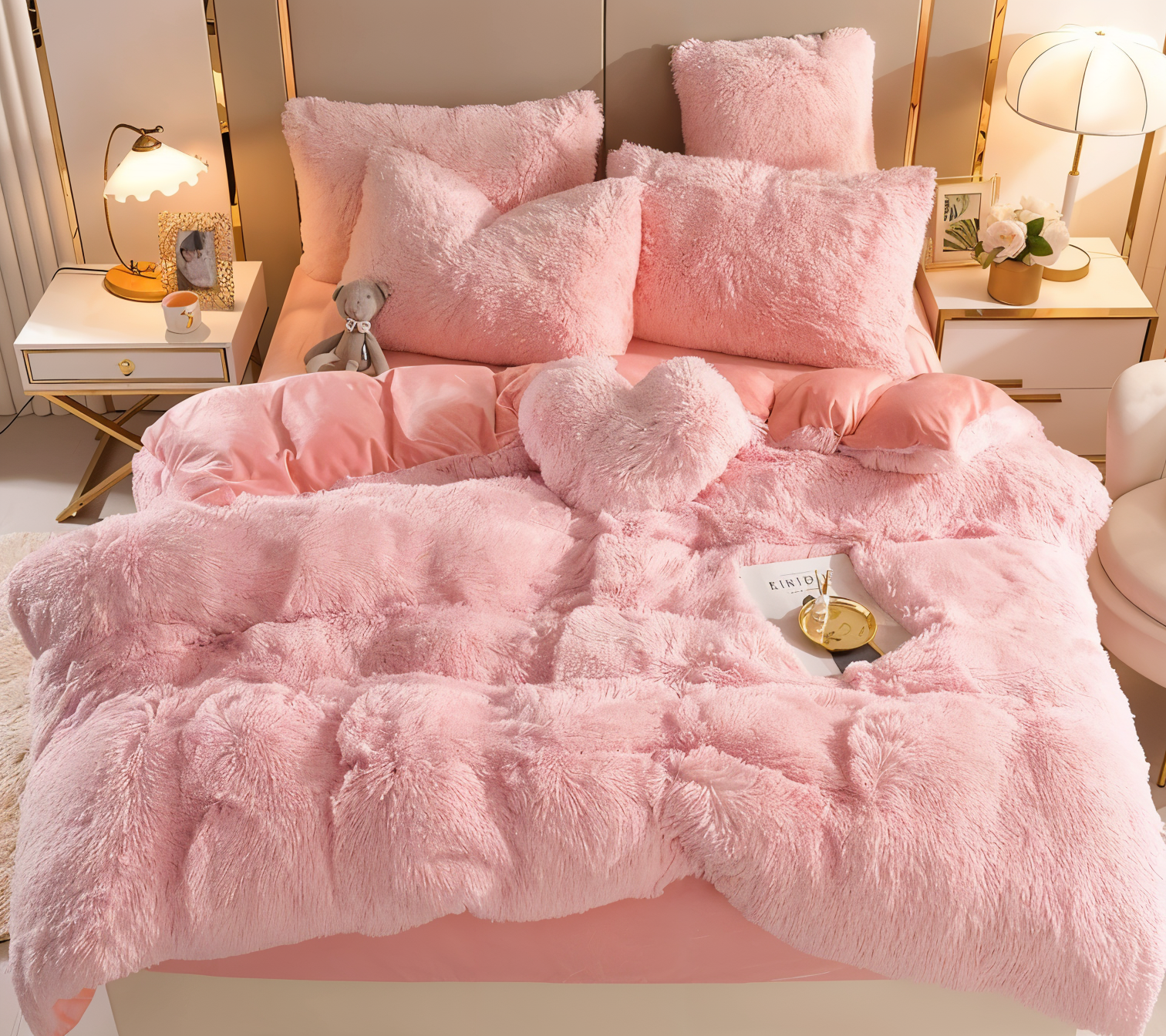 BowLift | FLUFFUREST – Plush Fleece Bedding Set