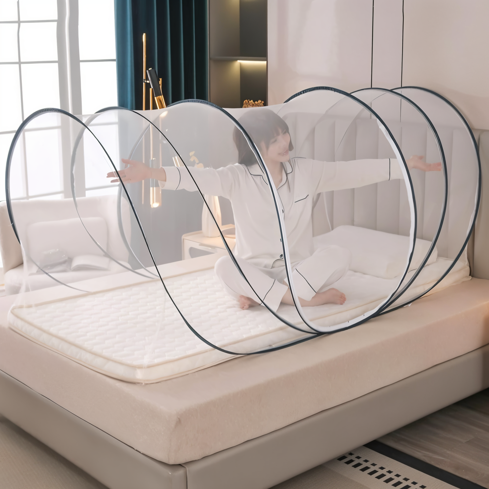 BowLift | CircleGuard – Foldable Round Mosquito Net in Compact Travel Size