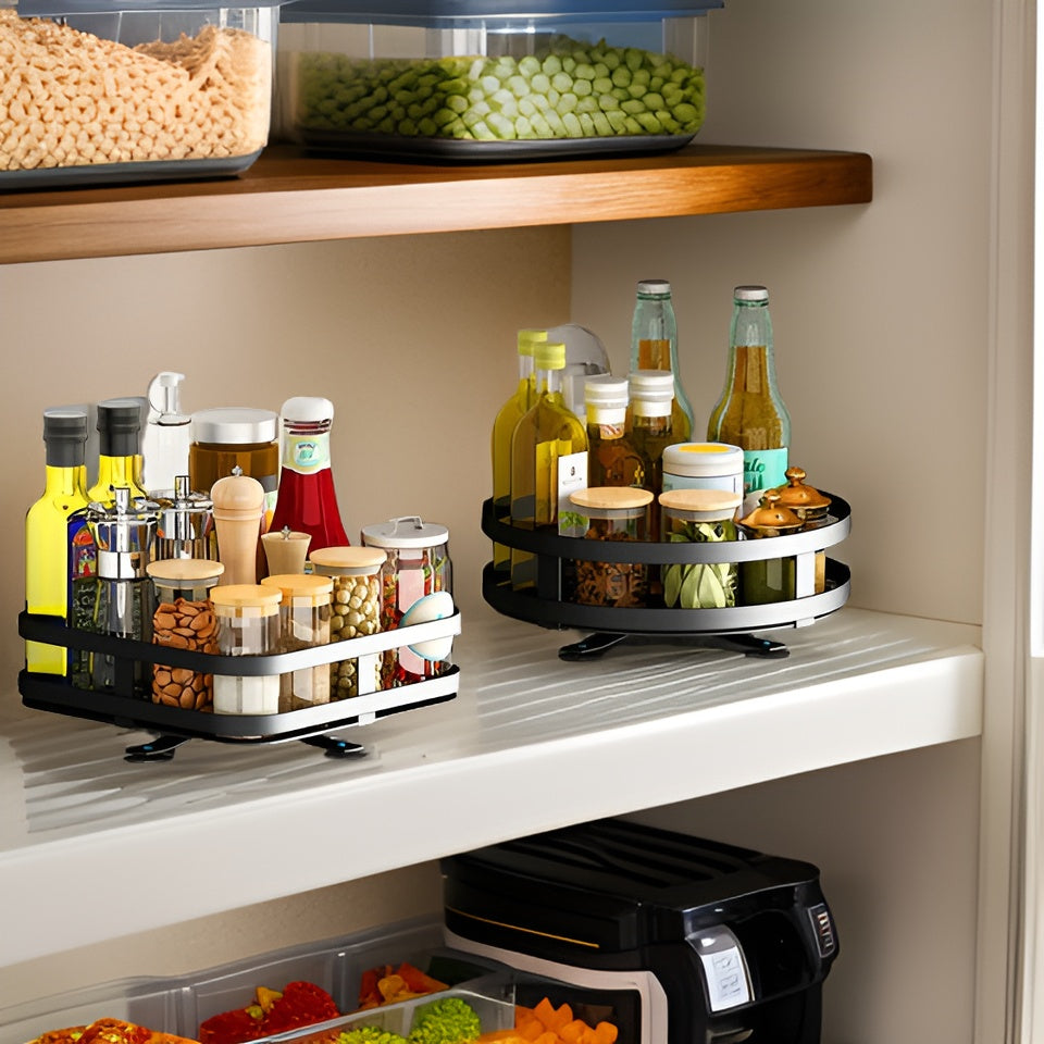BowLift | Spice Rack - 360° Rotatable Multi-Functional Shelf for the Kitchen - Organize with Ease!
