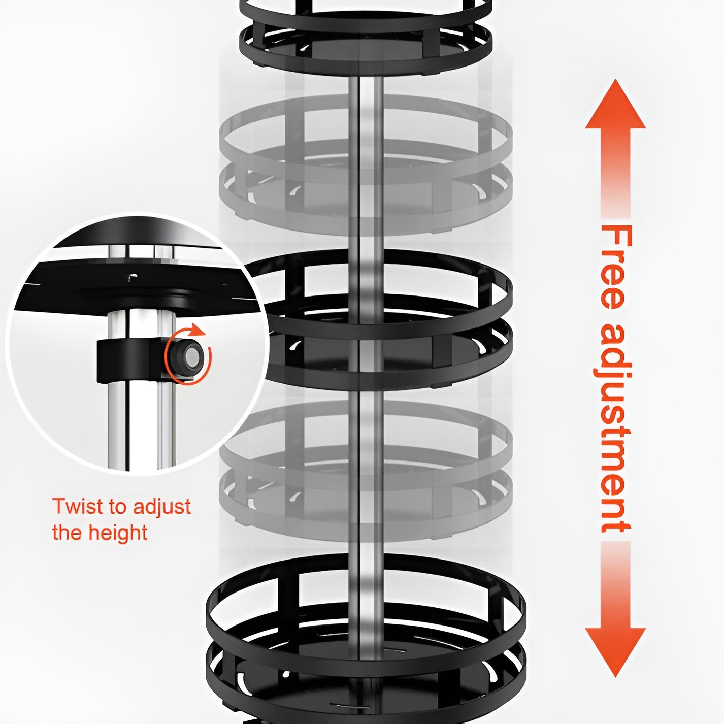 BowLift | Spice Rack - 360° Rotatable Multi-Functional Shelf for the Kitchen - Organize with Ease!