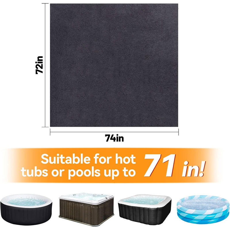 BowLift | Hot Tub Mats, P0rotective Mats, Suitable For Above Ground Pool Inflatable Hot Tubs, Absorbent Spa Pool Floor Mats, Etc