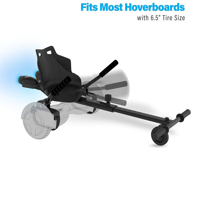 BowLift | Hoverboard Seat Attachment Compatible with All 6.5" & 8" Hoverboards  Hand-Operated Rear Wheel Control Adjustable Frame Easy Install