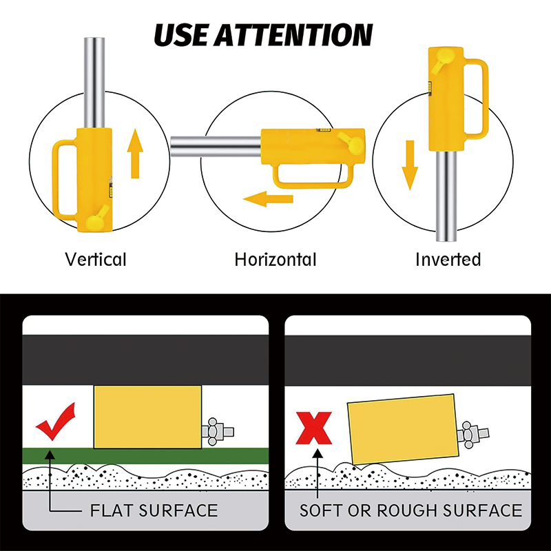 BowLift | 10 ton Hydraulic Cylinder Jack,6 Inch Stroke Portable Hydraulic Ram Industrial Lifting Jack,with Quick Connector Portable Hydraulic Solid Jack Hydraulic Lifting Cylinders