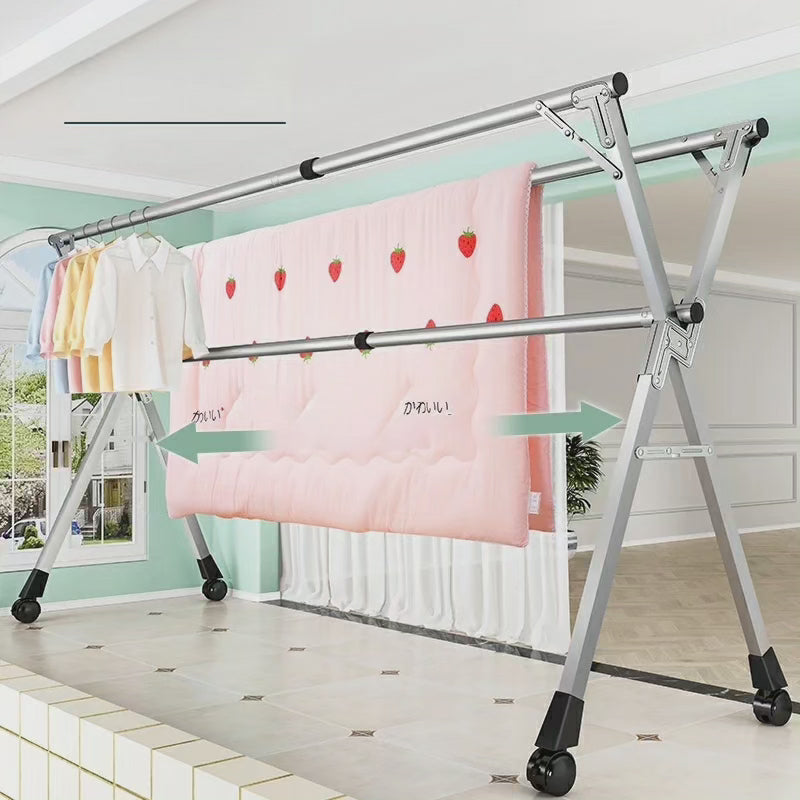 BowLift | Stainless Steel Foldable Indoor/Balcony Clothes Rack Shelf