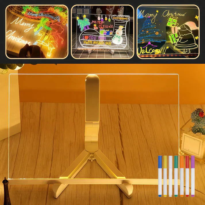 BowLift | IllumiWrite LED Sign Board – Reusable Light Board for Creative Minds