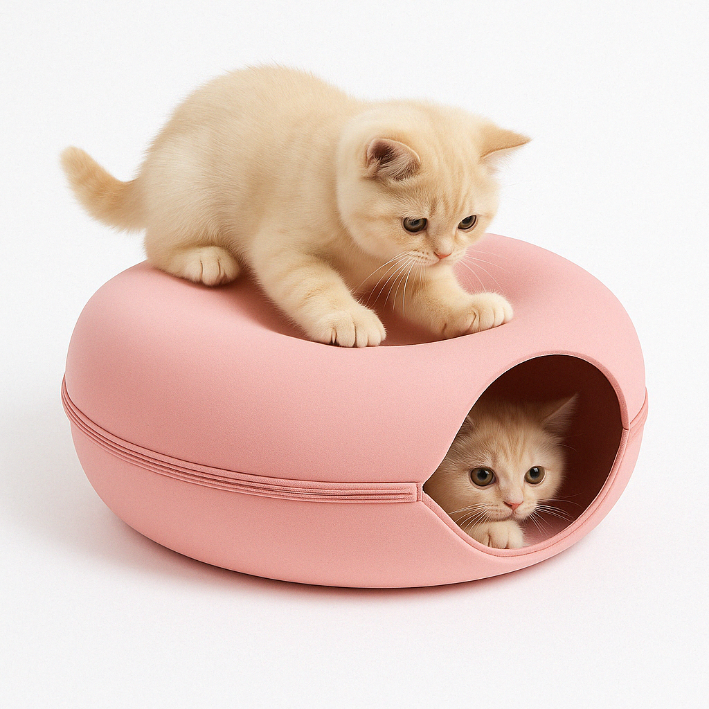 BowLift | Cat Bed Felt Tunnel Cave for Multi Cats