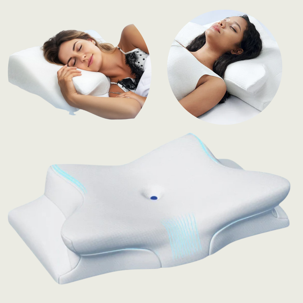 BowLift | Pillow for Side & Back Sleepers – Orthopedic Memory Foam Pillow for Neck & Shoulder Pain Relief and Perfect Sleep Alignment