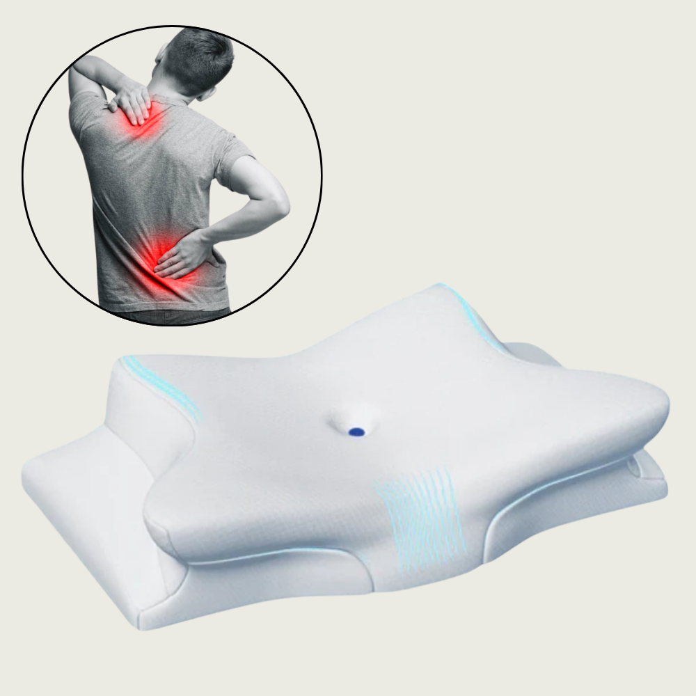 BowLift | Pillow for Back & Shoulder Pain Relief – Orthopedic Memory Foam Posture Pillow for Neck, Shoulder & Spinal Alignment Support