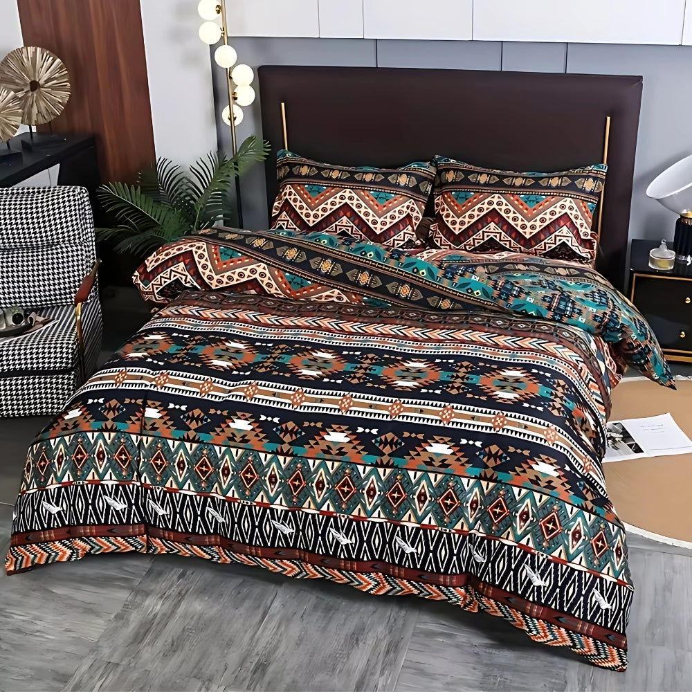 BowLift | Indara Boho Tribal Print Duvet Cover Set