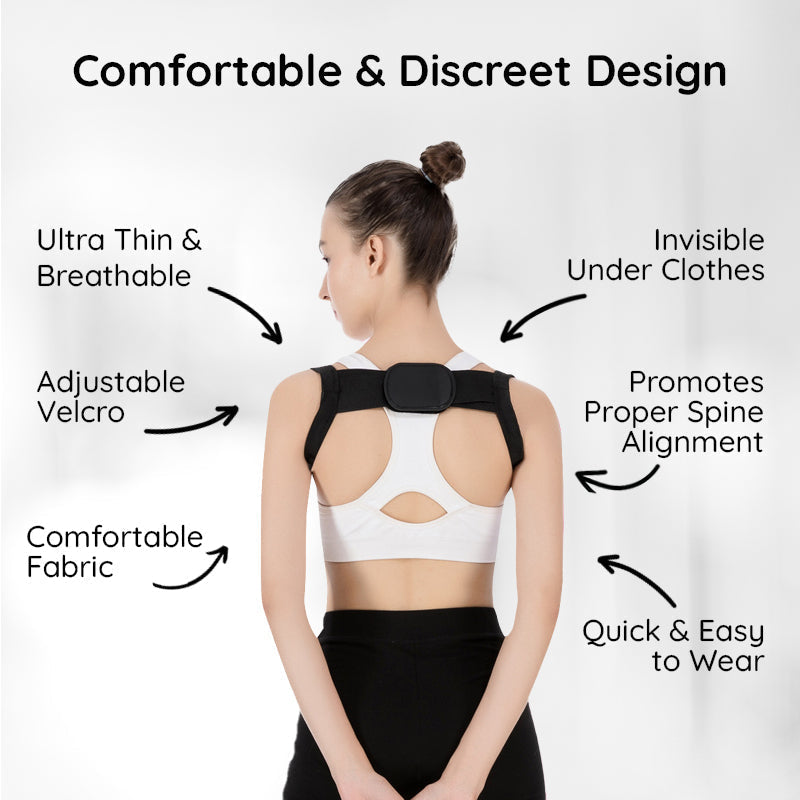 BowLift | Invisible Back Posture Corrector | Adjustable, Comfortable Design for Improved Posture and Back Support