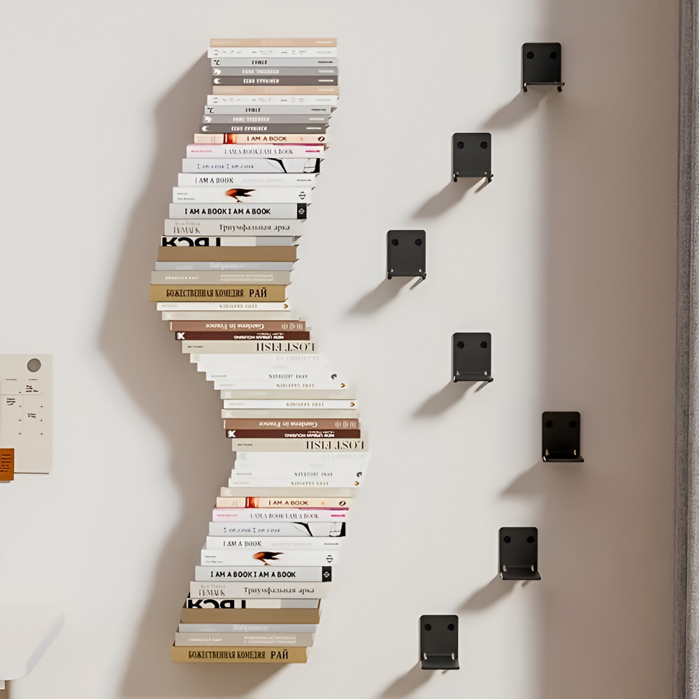BowLift | Invisible Floating Bookshelves – Wall-Mounted Book Organisers & Stylish Space-Saving Wall Racks