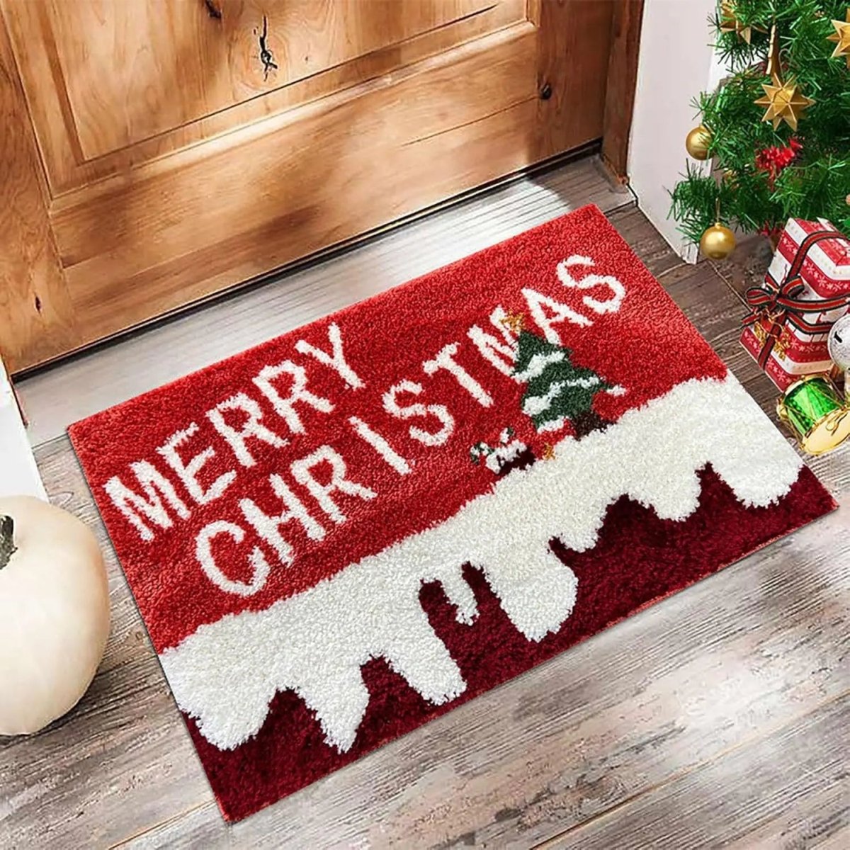 BowLift | Decorative Christmas Doormat with Cheerful Christmas Design