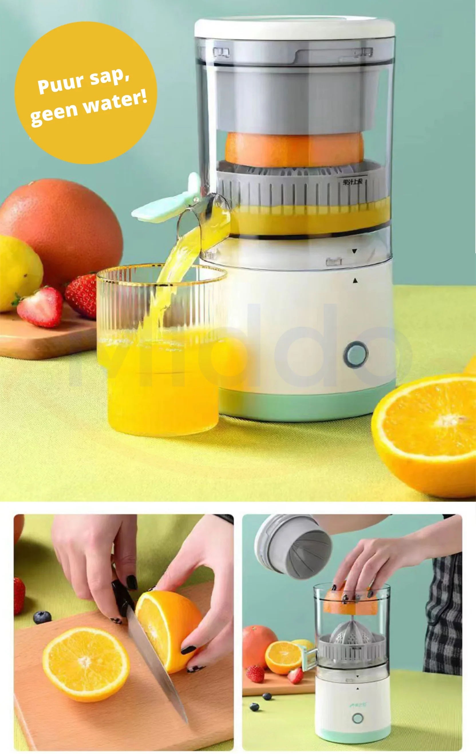 BowLift | Electric citrus juicer with juice collector – For fresh juice in seconds
