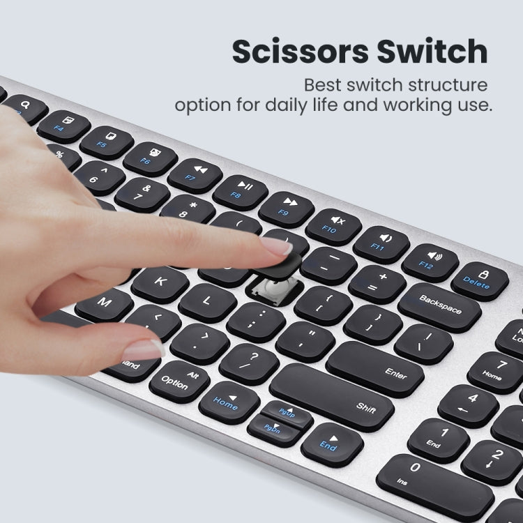 BowLift | K4500 Wireless Bluetooth Keyboard + Three-Mode Silent Charging Mouse Set