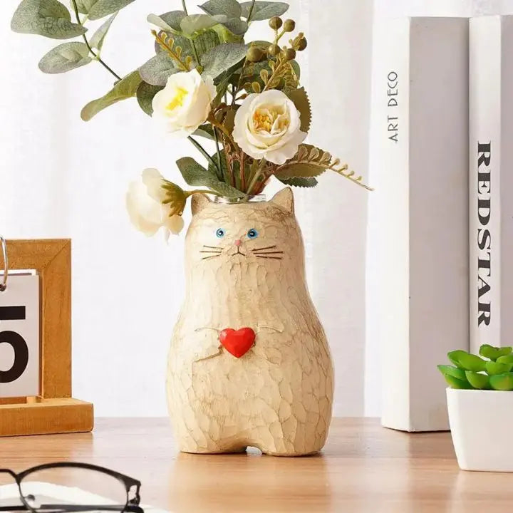 BowLift | Cat wooden vase – Decor & gift for cat lovers