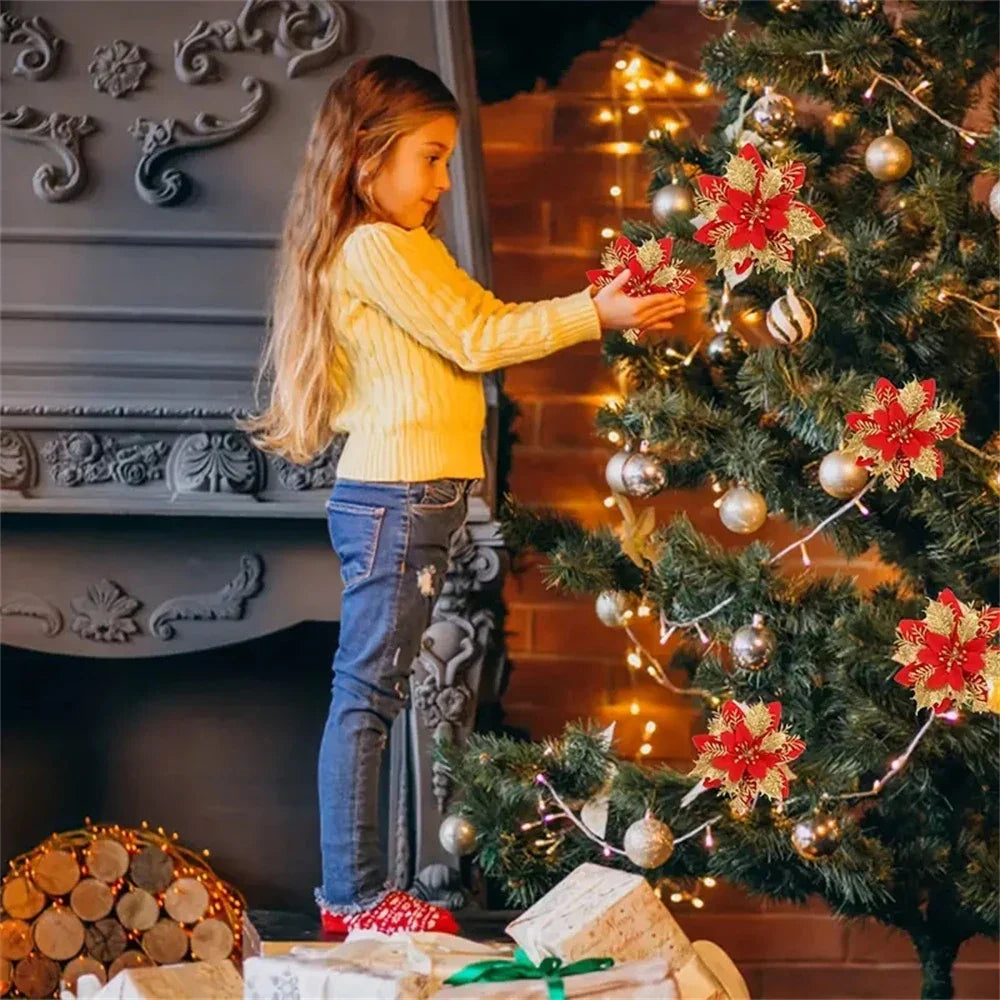 BowLift | Floravine Christmas Flowers – Luxury Artificial Flowers in Red, Pink and Gold for Party Decoration