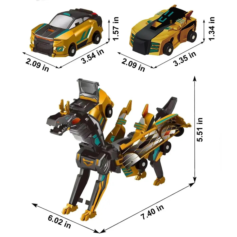 BowLift | Collision toy car with dinosaur transformation