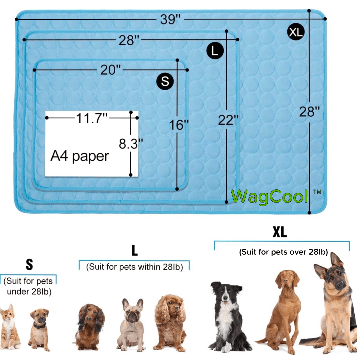BowLift | Dog&Cat Cooling Mat "Frisvriend" – Comfortable Self-Cooling Mat for Pets