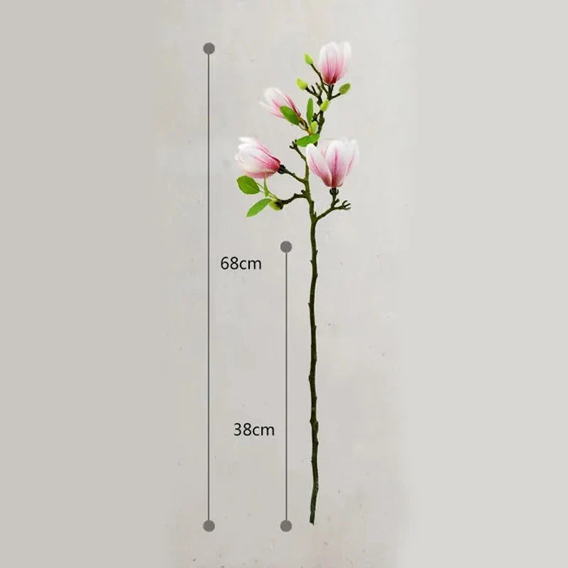 BowLift | BlijftBloei – Atmospheric Art Branch with Realistic Magnolia Flowers