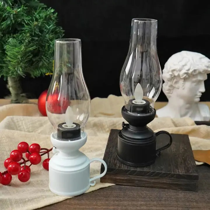 BowLift | LED Vintage Oil Lamp – Elegant Electronic Swing Candle