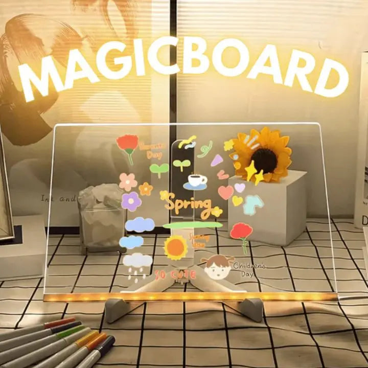 BowLift | LED Magic Table for Kids – Acrylic Writing Board with Light