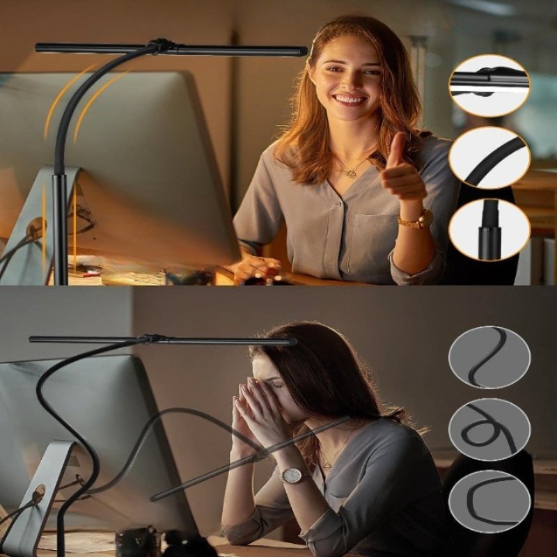 BowLift | Flexible gooseneck LED desk lamp for office & home