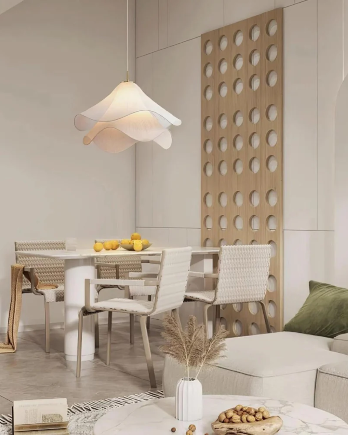 BowLift | Ceiling Lamp with Floral Pattern and Elegant Finish