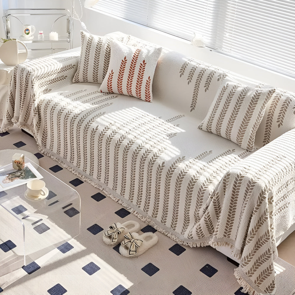 BowLift | Leaf Fringed Lace Sofa Cover