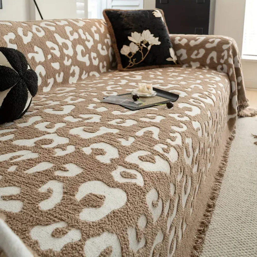 BowLift | Leopard Print Bohemian Sofa Cover