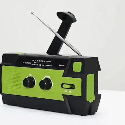 BowLift | All-In-One Emergency Radio | 4000mAh Battery, Solar & Hand Crank Charging for Outdoor Adventures and Emergency Preparedness