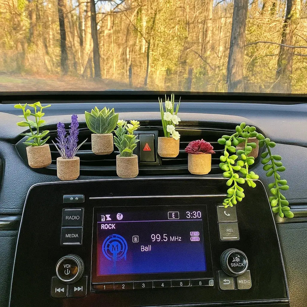 BowLift | Ventilation Clip with Fragrance Set — Fresh Car Accessory made of Cork
