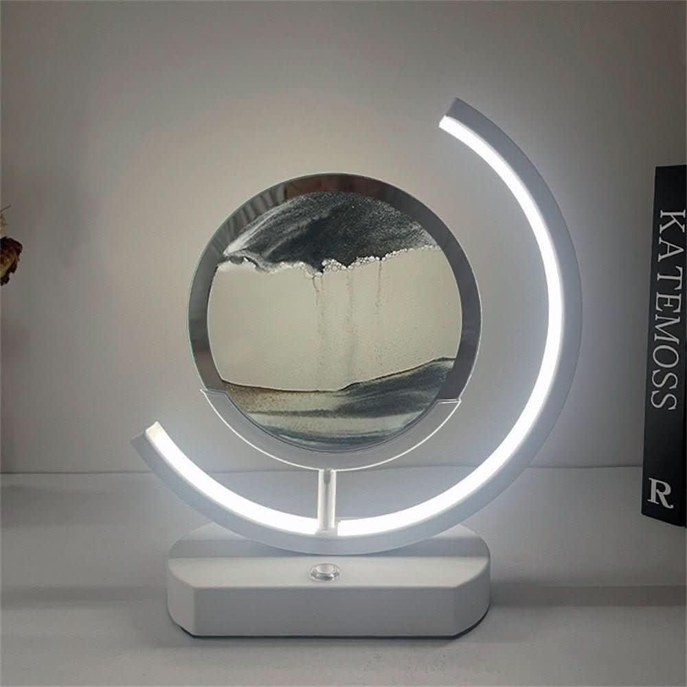 BowLift | 3D LED Sand Art Table Lamp with USB Charging for Relaxing Ambiance
