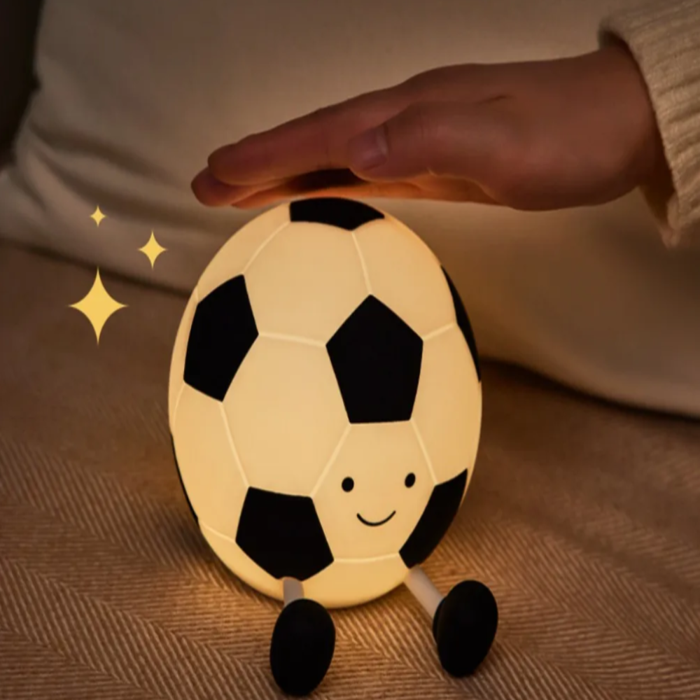 BowLift | LumoKick – Rechargeable Silicone Football Night Light with 3 Brightness Levels