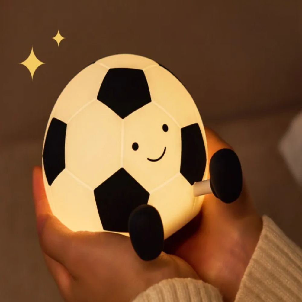 BowLift | LumoKick – Rechargeable Silicone Football Night Light with 3 Brightness Levels