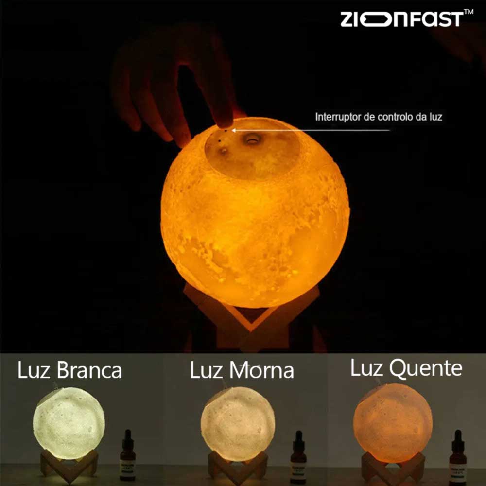 BowLift | Humidifier and 3D Moon Lamp - Zion™