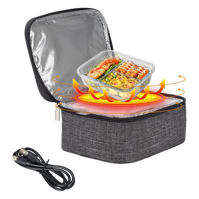 BowLift | USB Heated Lunch Box Car-Mounted Constant Temperature Heating Bag Portable Potable Heating Lunch Box For Adults Camping