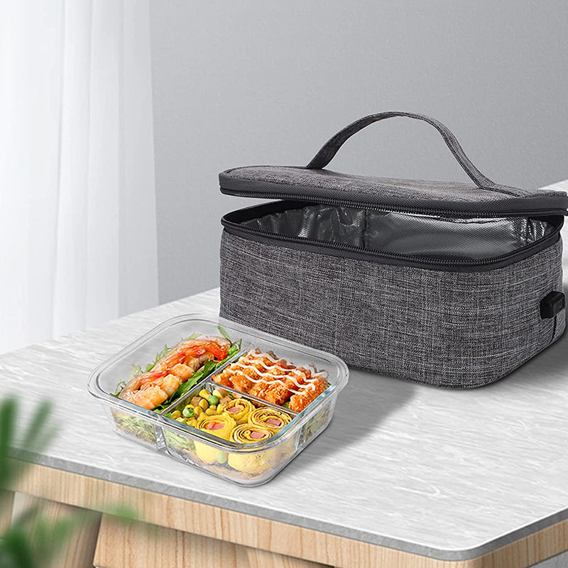 BowLift | USB Heated Lunch Box Car-Mounted Constant Temperature Heating Bag Portable Potable Heating Lunch Box For Adults Camping