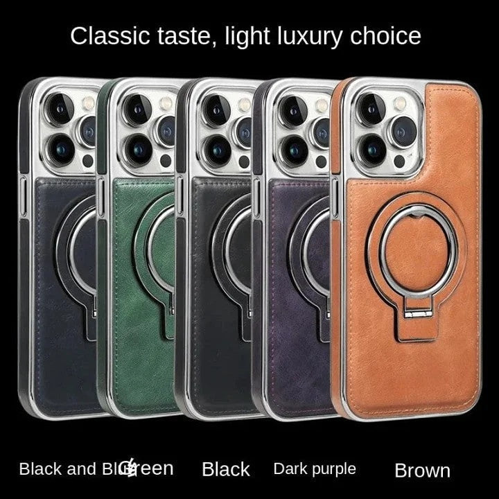 BowLift | Luxury Leather Invisible Stand iPhone Case