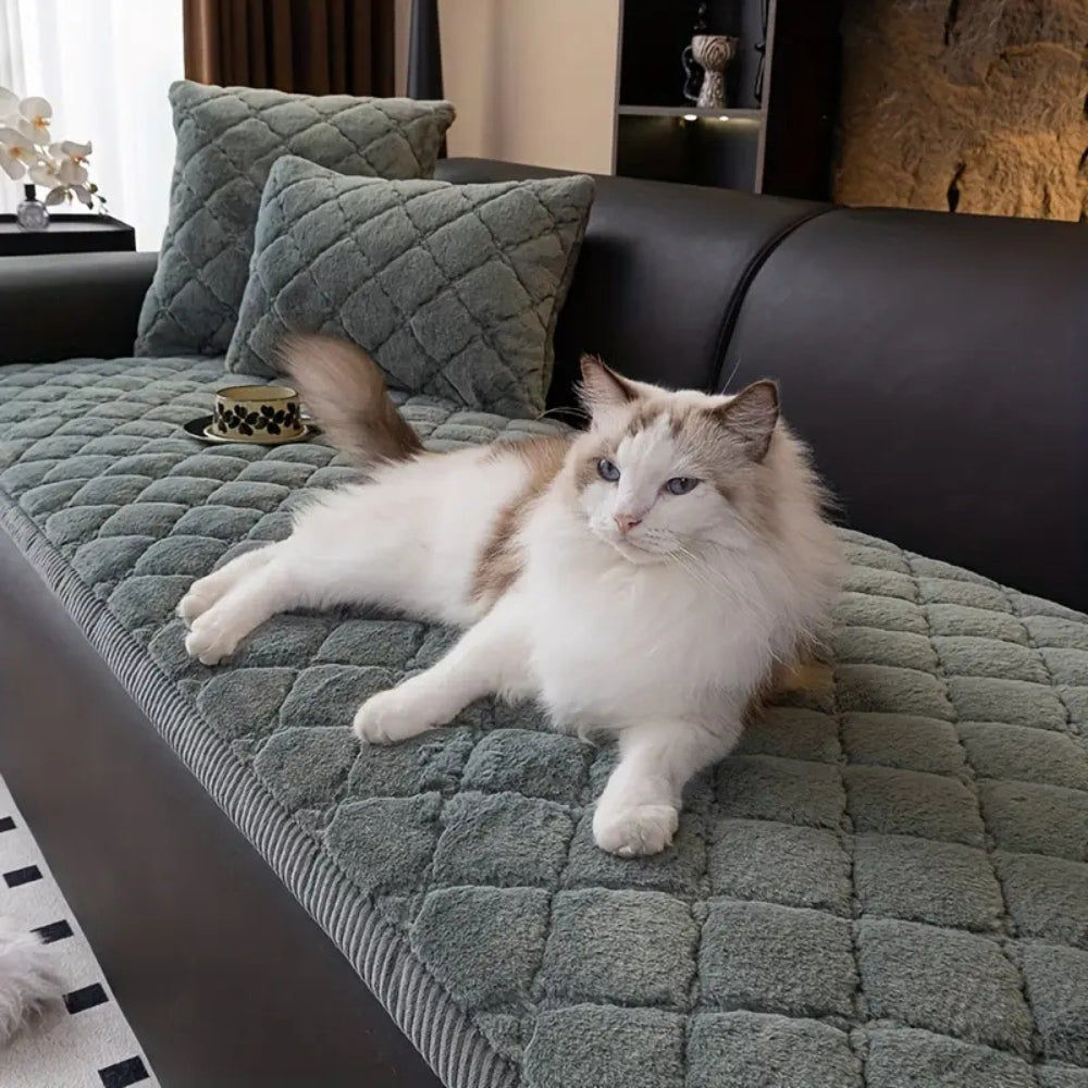 BowLift | Luxury Plush Diamond Stitched Sofa Cover