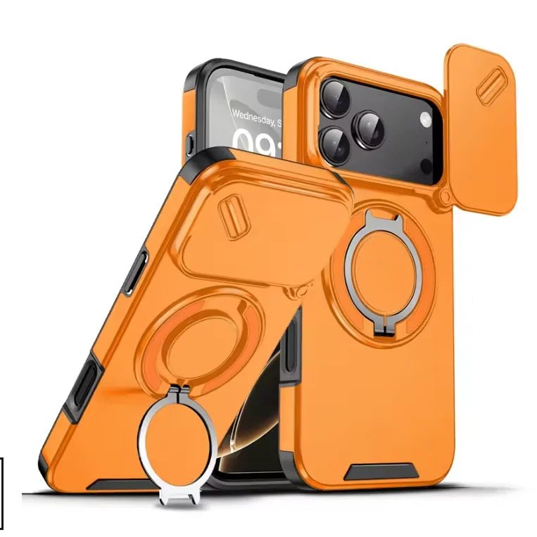 BowLift | Durable shockproof case with magnetic ring holder for iPhone 17