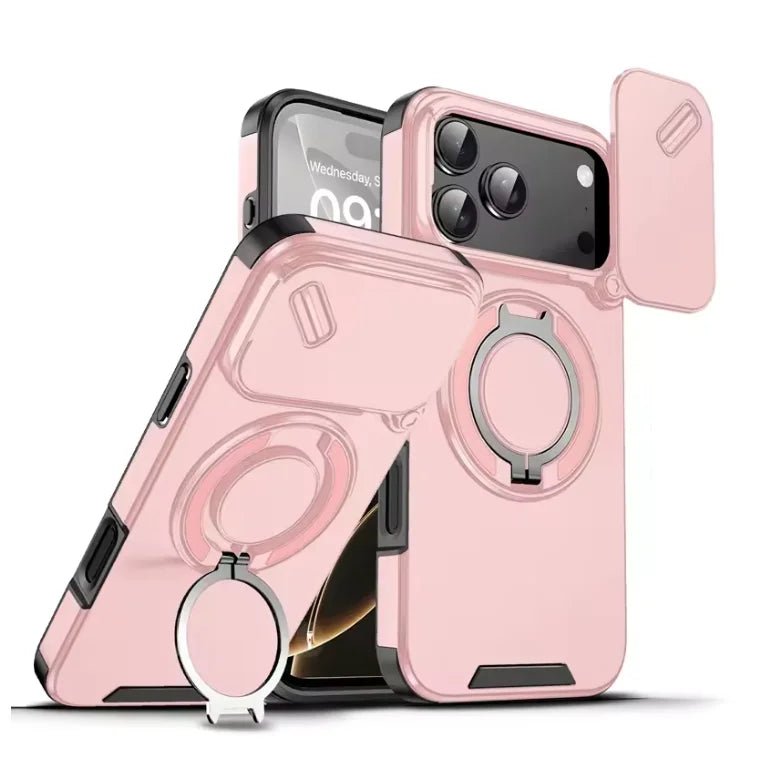 BowLift | Durable shockproof case with magnetic ring holder for iPhone 17