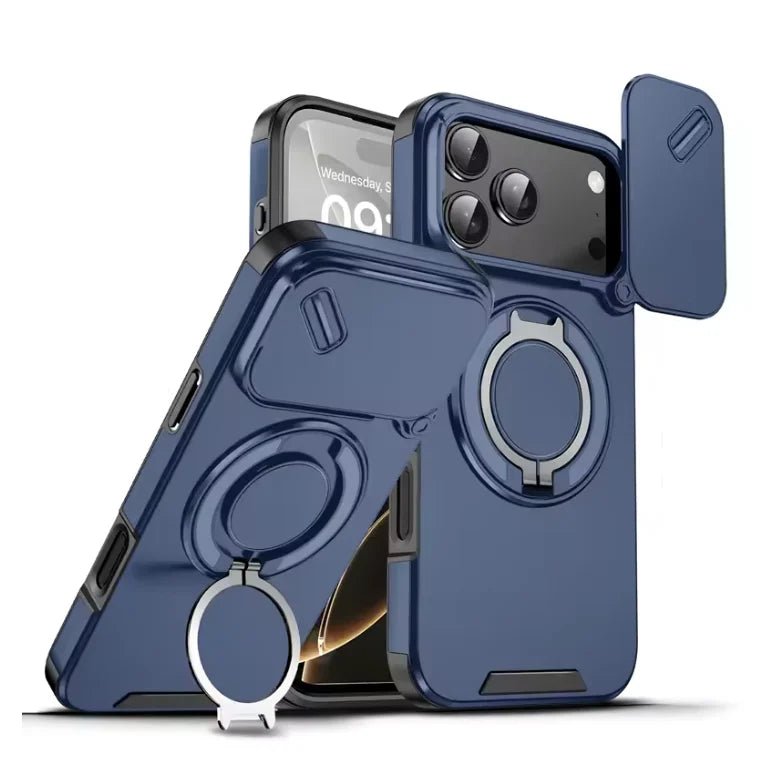 BowLift | Durable shockproof case with magnetic ring holder for iPhone 17