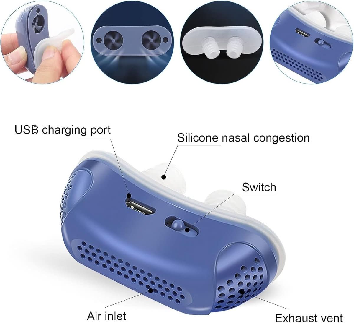BowLift | Anti-Snoring CPAP Device without Mask for Quiet Sleep & Free Breathing