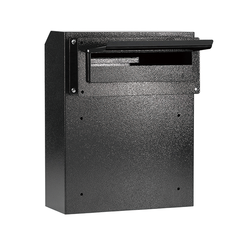 BowLift | Through The Door Drop Box,16.5" x 12.5" x 6"Heavy Duty Steel Through the Door Mailbox,Mail Drop Box, Black