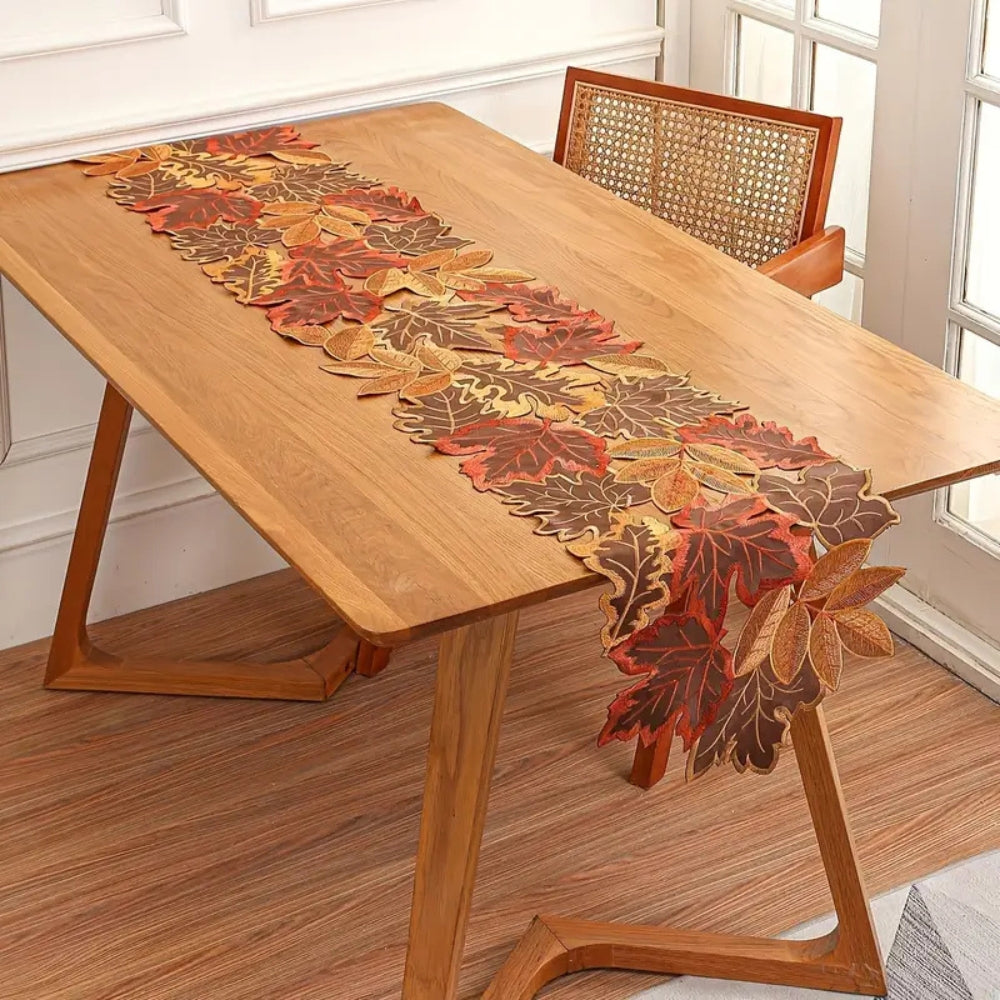 BowLift | Autumn Leaves Table Runner for Dining Decor