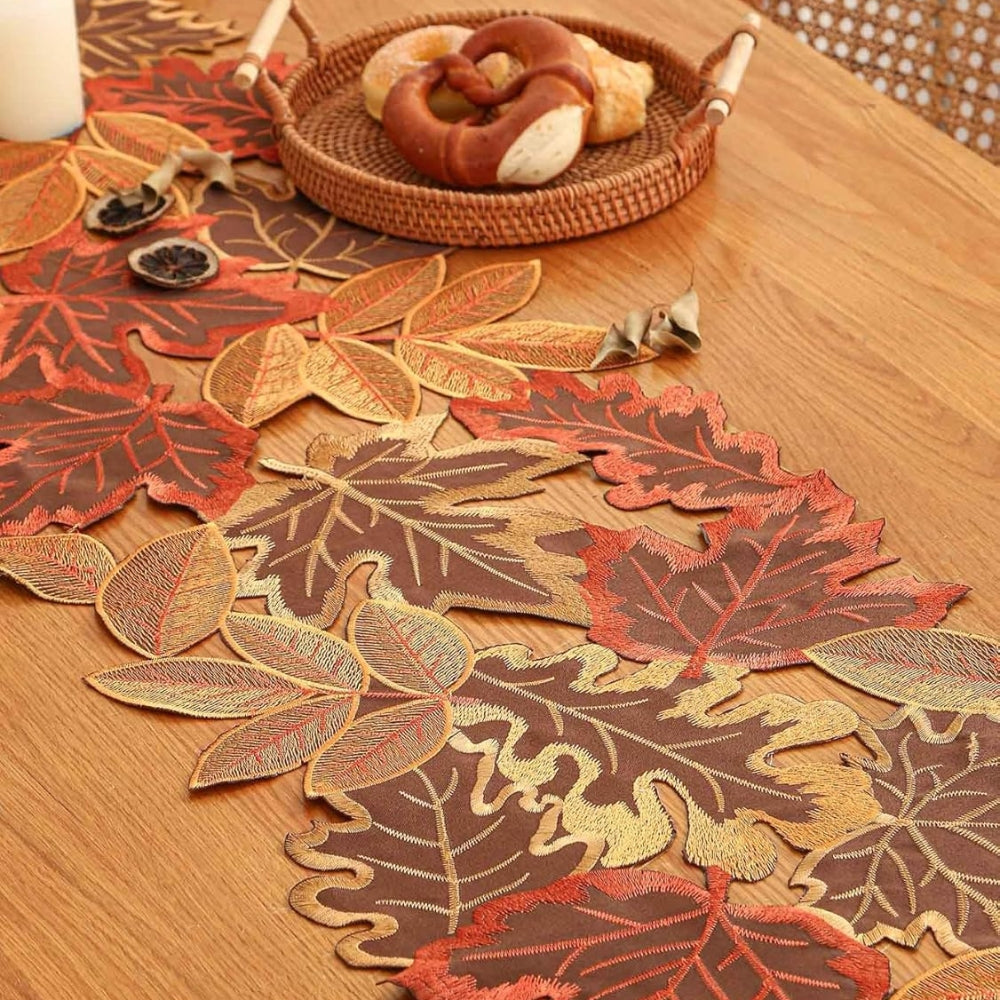 BowLift | Autumn Leaves Table Runner for Dining Decor