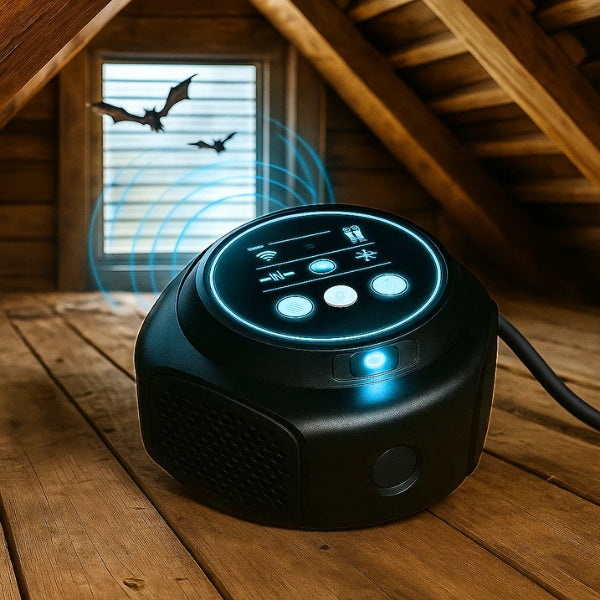 BowLift | Ultrasonic Bat Repeller | 360° Coverage. Safe & Silent Device for Attics. Garages & Roofs