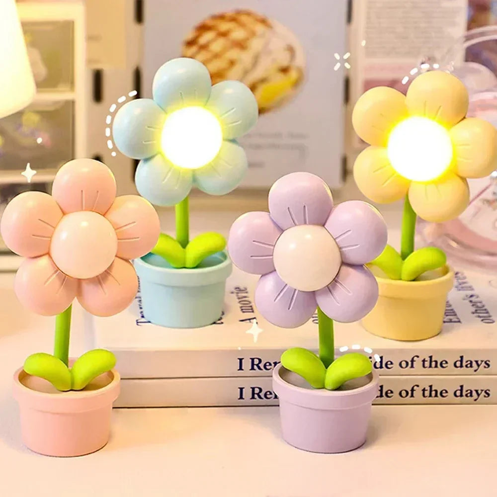 BowLift | Cute Flower Night Light for Children – LED Table Lamp in Flower Design for the Children's Room